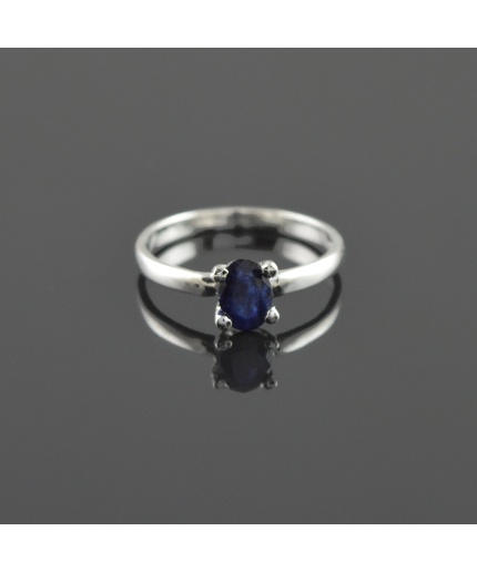 Natural 925 Sterling Silver Diffuse Sapphire Oval Ring | Save 33% - Rajasthan Living