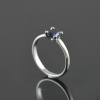 Natural 925 Sterling Silver Diffuse Sapphire Oval Ring | Save 33% - Rajasthan Living 22