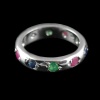 Natural 925 Sterling Silver Emerald, Ruby, Sapphire Round Ring | Save 33% - Rajasthan Living 7