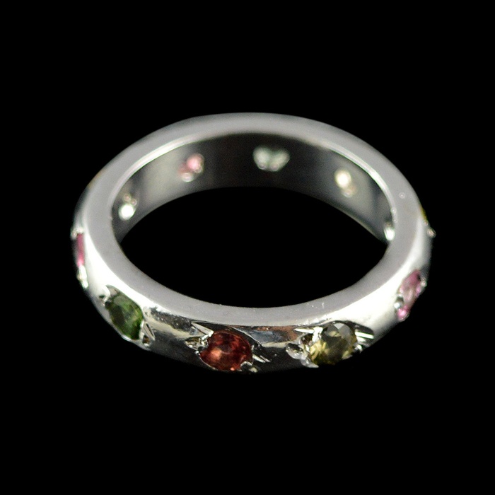 Natural 925 Sterling Silver Tourmaline  Round Ring | Save 33% - Rajasthan Living 6