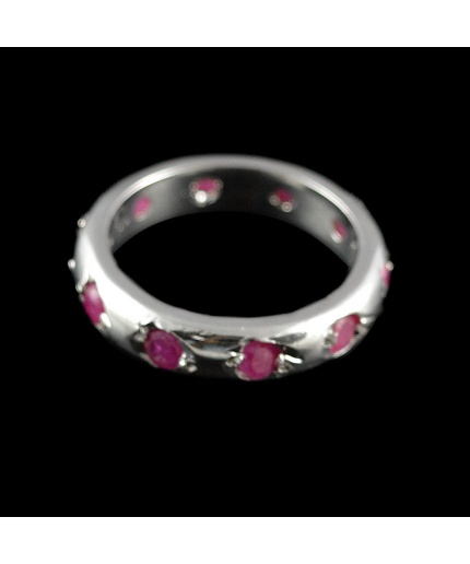 Natural 925 Sterling Silver Ruby Round Ring | Save 33% - Rajasthan Living 7