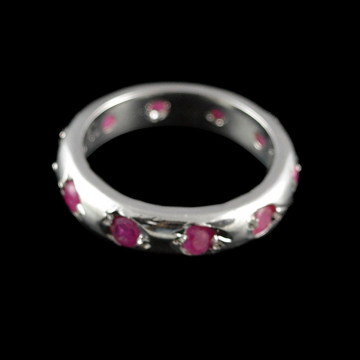 Natural 925 Sterling Silver Ruby Round Ring | Save 33% - Rajasthan Living 6