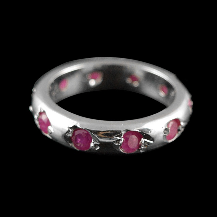 Natural 925 Sterling Silver Ruby Round Ring | Save 33% - Rajasthan Living 5