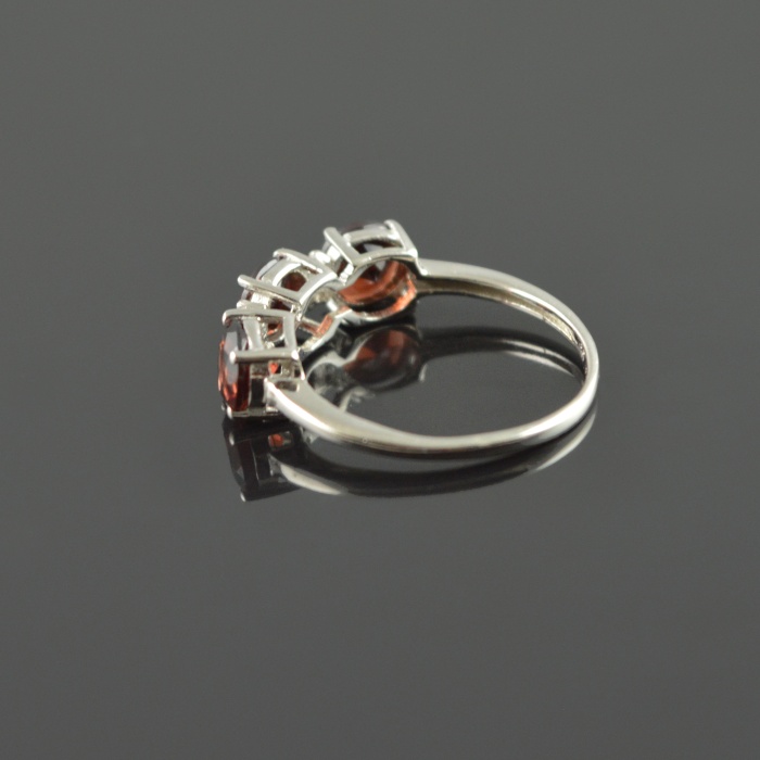 Natural 925 Sterling Silver Garnet/Zircon Round Ring | Save 33% - Rajasthan Living 8