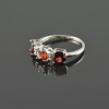 Natural 925 Sterling Silver Garnet/Zircon Round Ring | Save 33% - Rajasthan Living 15