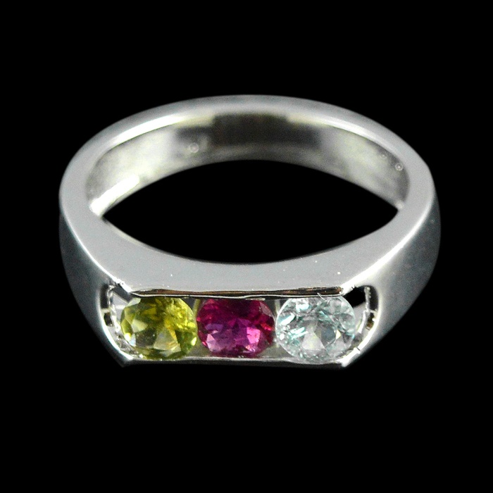 Natural 925 Sterling Silver Tourmaline  Round Ring | Save 33% - Rajasthan Living 5