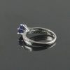 Natural 925 Sterling Silver Diffuse Sapphire/Zircon Round Ring | Save 33% - Rajasthan Living 13