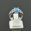 Natural 925 Sterling Silver Blue Topaz/Zircon Octagon Ring | Save 33% - Rajasthan Living 21