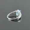 Natural 925 Sterling Silver Blue Topaz/Zircon Octagon Ring | Save 33% - Rajasthan Living 18