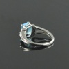 Natural 925 Sterling Silver Blue Topaz/Zircon Octagon Ring | Save 33% - Rajasthan Living 16