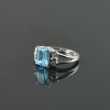 Natural 925 Sterling Silver Blue Topaz/Zircon Octagon Ring | Save 33% - Rajasthan Living 22