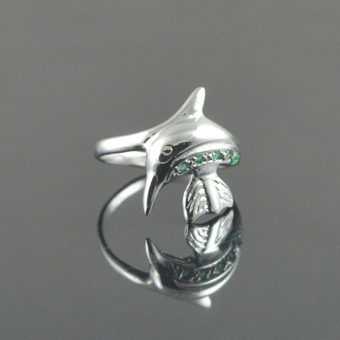 Natural 925  Sterling Silver Emerald Round Ring | Save 33% - Rajasthan Living 9