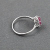 Natural 925 Sterling Silver Ruby, cz Oval Ring | Save 33% - Rajasthan Living 9