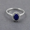 Natural 925 Sterling Silver Sapphire, cz Oval Ring | Save 33% - Rajasthan Living 9