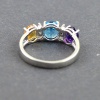 Natural 925 Sterling Silver Blue Topaz, Citrine, Amethyst, cz Oval Ring | Save 33% - Rajasthan Living 9