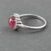 Natural 925 Sterling Silver Ruby, cz Round Ring | Save 33% - Rajasthan Living 10