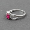 Natural 925 Sterling Silver Ruby, cz Octagon Ring | Save 33% - Rajasthan Living 12