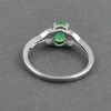 Natural 925 Sterling Silver Emerald, cz  Oval Ring | Save 33% - Rajasthan Living 8