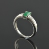 Natural 925 Sterling Silver Emerald/Zircon Octagon Ring | Save 33% - Rajasthan Living 15