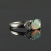 Natural 925 Sterling Silver Opal/Zircon Oval Ring | Save 33% - Rajasthan Living 16