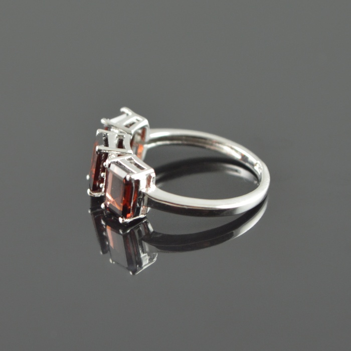 Natural 925 Sterling Silver Garnet/Zircon Octagon Ring | Save 33% - Rajasthan Living 13