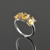 Natural 925 Sterling Silver Citrine/Zircon Octagon Ring | Save 33% - Rajasthan Living 20