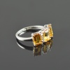 Natural 925 Sterling Silver Citrine/Zircon Octagon Ring | Save 33% - Rajasthan Living 19