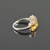 Natural 925 Sterling Silver Citrine/Zircon Octagon Ring | Save 33% - Rajasthan Living 18