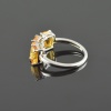 Natural 925 Sterling Silver Citrine/Zircon Octagon Ring | Save 33% - Rajasthan Living 15