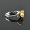 Natural 925 Sterling Silver Citrine/Zircon Pan Ring | Save 33% - Rajasthan Living 16