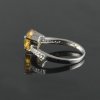 Natural 925 Sterling Silver Citrine/Zircon Pan Ring | Save 33% - Rajasthan Living 13