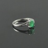 Natural 925 Sterling Silver Emerald/Zircon Oval Ring | Save 33% - Rajasthan Living 20