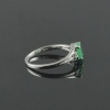 Natural 925 Sterling Silver Emerald/Zircon Oval Ring | Save 33% - Rajasthan Living 19