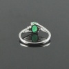 Natural 925 Sterling Silver Emerald/Zircon Oval Ring | Save 33% - Rajasthan Living 17