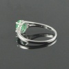 Natural 925 Sterling Silver Emerald/Zircon Oval Ring | Save 33% - Rajasthan Living 16