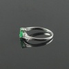 Natural 925 Sterling Silver Emerald/Zircon Oval Ring | Save 33% - Rajasthan Living 15