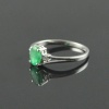 Natural 925 Sterling Silver Emerald/Zircon Oval Ring | Save 33% - Rajasthan Living 22