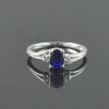 Natural 925 Sterling Silver Diffuse Sapphire/Zircon Oval Ring | Save 33% - Rajasthan Living 12