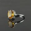 Natural 925 Sterling Silver Citrine Oval Ring | Save 33% - Rajasthan Living 19