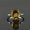 Natural 925 Sterling Silver Citrine Oval Ring | Save 33% - Rajasthan Living 13