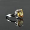 Natural 925 Sterling Silver Citrine Oval Ring | Save 33% - Rajasthan Living 17