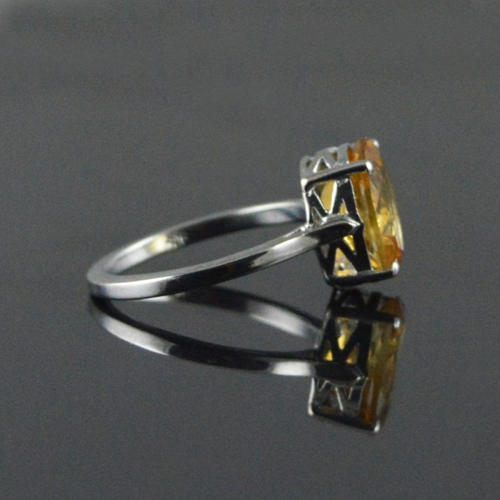 Natural 925 Sterling Silver Citrine Oval Ring | Save 33% - Rajasthan Living 8