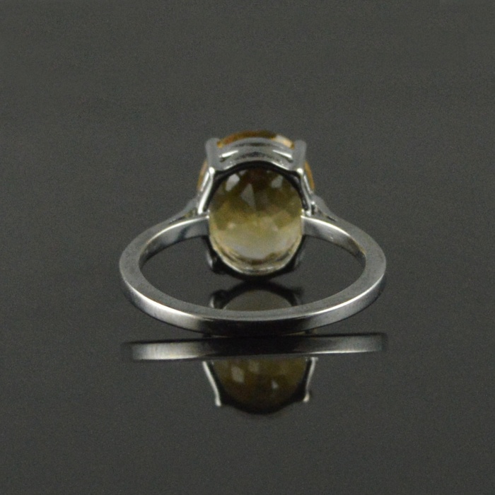 Natural 925 Sterling Silver Citrine Oval Ring | Save 33% - Rajasthan Living 6