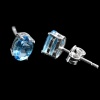 Natural Blue Topaz 925 Sterling Silver Stud Earrings | Save 33% - Rajasthan Living 8