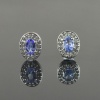 Natural Tenzanite/Zircon 925 Sterling Silver Stud Earrings | Save 33% - Rajasthan Living 8