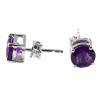 Natural Amethyst 925 Sterling Silver Stud Earrings | Save 33% - Rajasthan Living 8