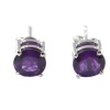 Natural Amethyst 925 Sterling Silver Stud Earrings | Save 33% - Rajasthan Living 7