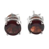 Natural Garnet 925 Sterling Silver Stud Earrings | Save 33% - Rajasthan Living 7