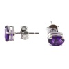 Natural Amethyst 925 Sterling Silver Stud Earrings | Save 33% - Rajasthan Living 7