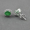 Natural Emerald, Cz 925 Sterling Silver Stud Earrings | Save 33% - Rajasthan Living 8